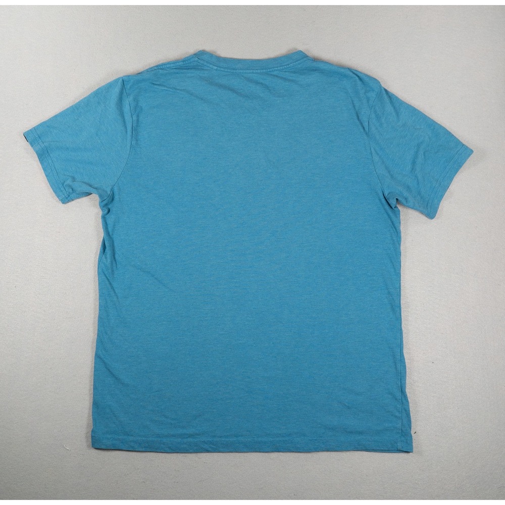 Prana Mens T-Shirt Short Sleeve Crew Neck Heathered Blue Size M Gorpcore - Picture 5 of 9